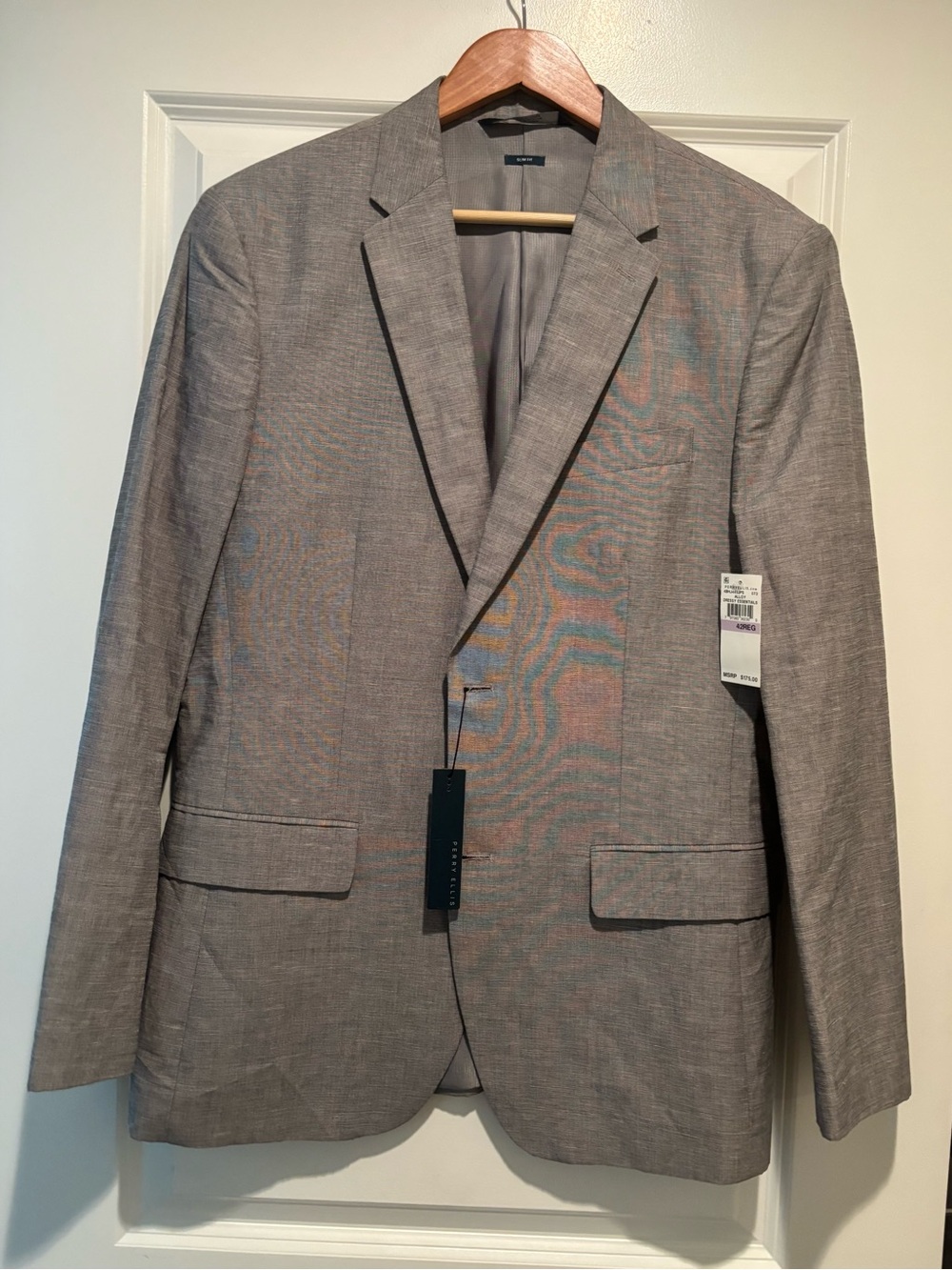 Brand new Perry Ellis Gray Two-Button Sport Coat (original price $175.00)